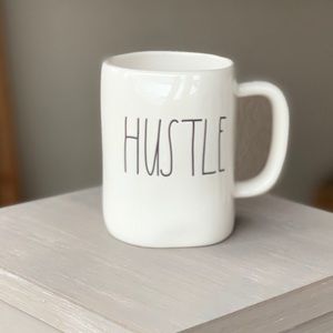 Rae Dunn Hustle coffee mug